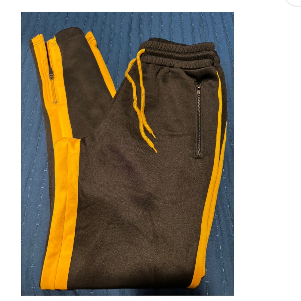 Black and Yellow Joggers